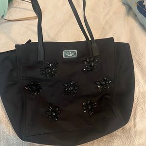 Black beaded Kate spade purse